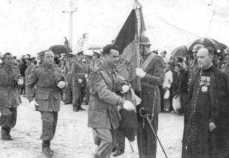 En la jura de bandera. Villarquemado.