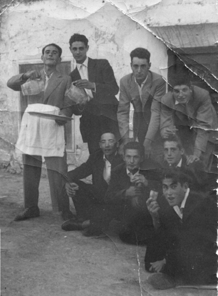 Grupo de amigos en Villarquemado.