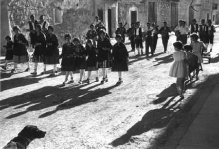 Joteros en las fiestas de Villarquemado.