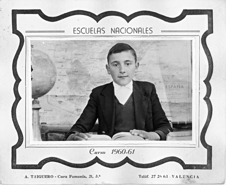 Retrato escolar de Rafael LÃ³pez. Gallocanta.