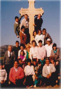 Grupo en la Cruz de la Ermita