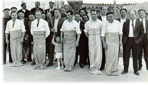 Carrera de sacos en Gallocanta