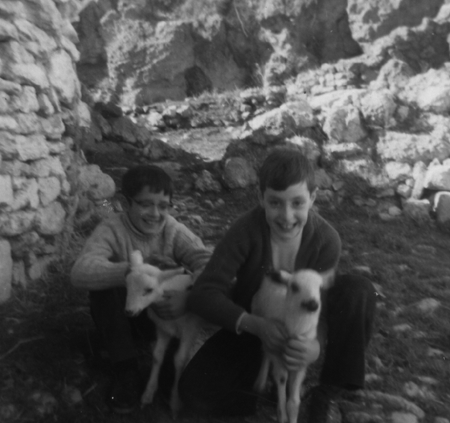 NiÃ±os con corderos. Monforte.