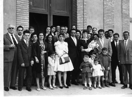 Grupo de vecinos de Monforte.