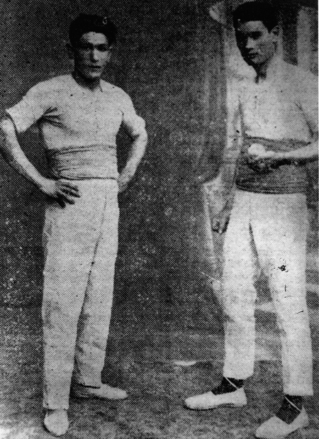 Campeones de Daroca en el juego de pelota. Daroca.