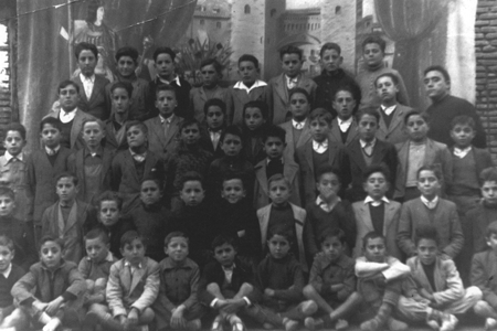 Escolares del Colegio de Escolapios. Daroca.