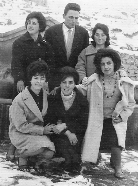 Amigos de RetascÃ³n en un dÃ­a de nieve.