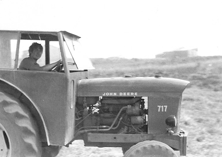 Trabajando con el tractor. RetascÃ³n.