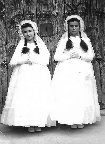 NiÃ±as de comuniÃ³n. Lagueruela