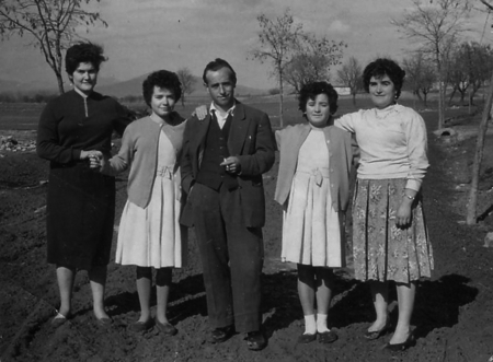 Grupo de amigos en Badules.