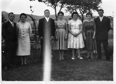 Grupo de amigos en Badules.