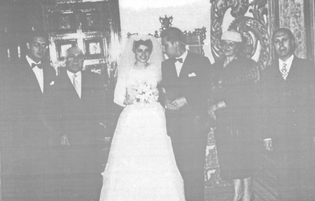 Familia Esteban. Retrato de boda. Villarreal de Huerva.