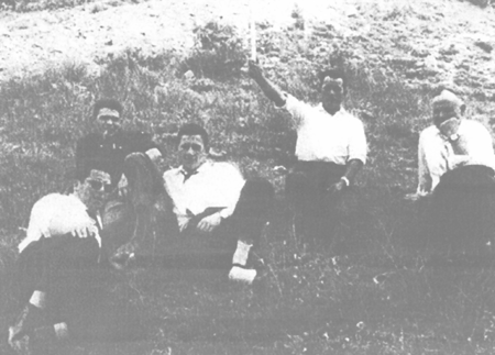 Grupo en el dÃ­a de los mozos. Villarreal de Huerva.