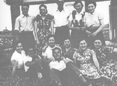 Grupo de amigos en Villarreal de Huerva.