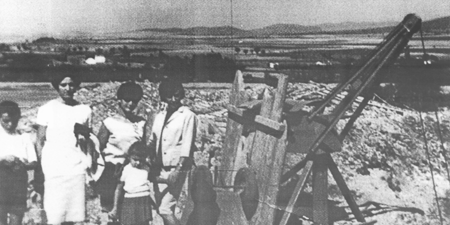 La familia MarÃ­n en la mina. Villarreal de Huerva.