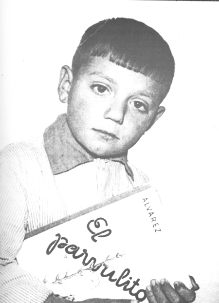 Daniel con "El Parvulito". Villarreal de Huerva.