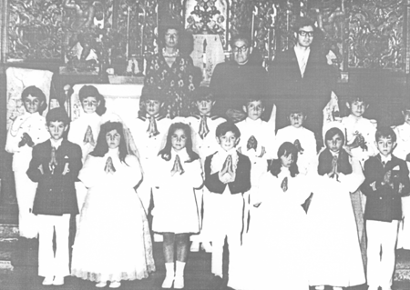 Comulgantes en Villarreal de Huerva.