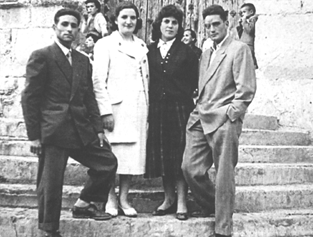 Grupo de amigos de Langa del Castillo.