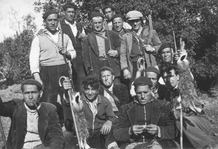 Grupo de cazadores. Langa del Castillo.