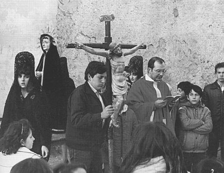 ProcesiÃ³n de Semana Santa. Langa del Castillo.