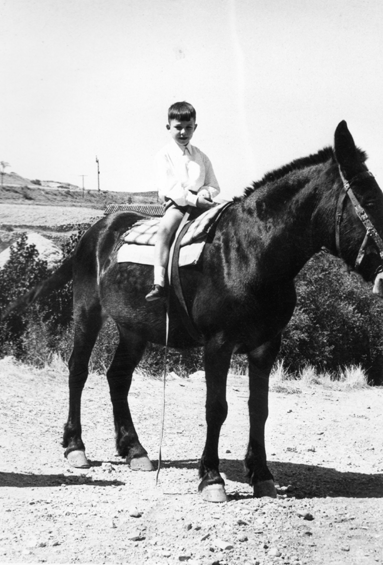 NiÃ±o sobre un caballo. Cuencabuena.