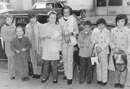 Grupo de niÃ±os de Langa del Castillo.