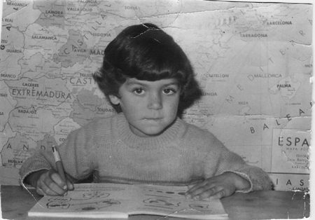 Retrato escolar de un niÃ±o. Torralba de los Sisones.