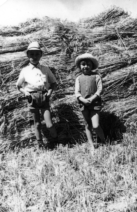 NiÃ±os en el campo. CastejÃ³n de Tornos.
