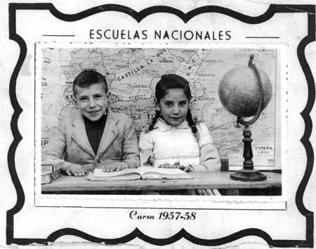 En la escuela. CastejÃ³n de Tornos.