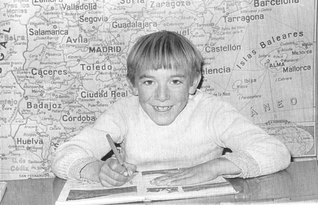 Retrato escolar de Javier Vicente Traid. CastejÃ³n de Tornos.