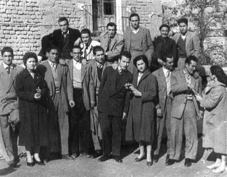 Grupo de vecinos de Morata de Jiloca.