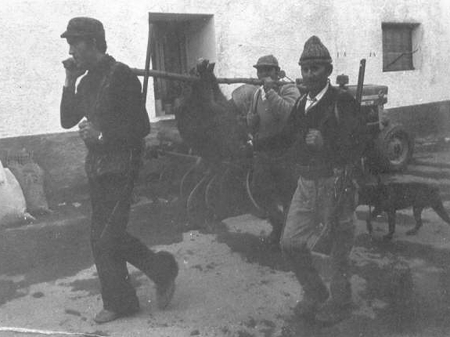 Grupo de vecinos de Morata de Jiloca.