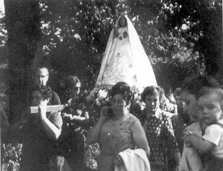 Grupo de vecinos de Morata de Jiloca.