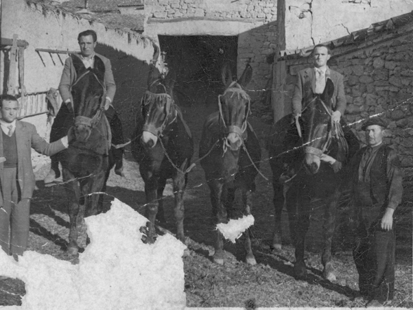 Sacando las caballerizas. BaÃ±Ã³n.