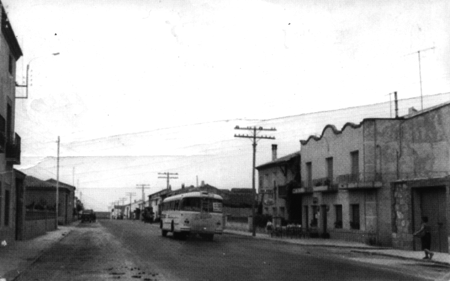 Carretera de la localidad de Villarquemado.
