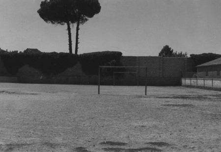 Patio del colegio de Maluenda.