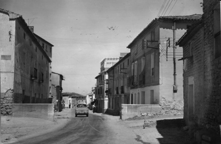 Una calle de la localidad de Maluenda.