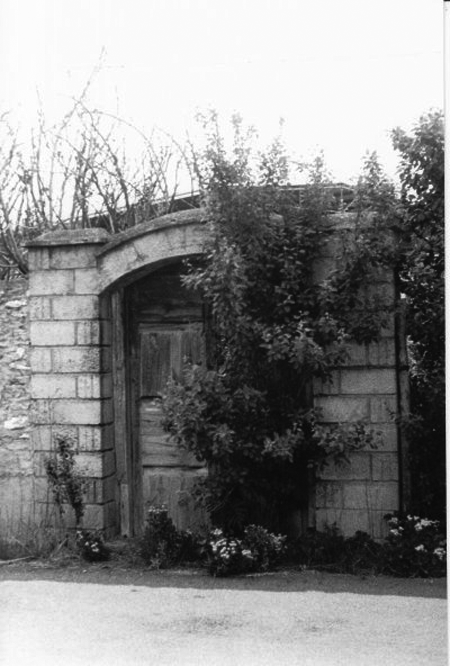 Puerta de una finca en Maluenda.