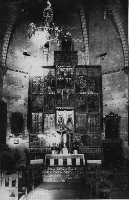 Retablo mayor de Santa Justa en Maluenda.