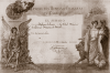 Diploma de honor concedido en la ExposiciÃ³n Hispano-Francesa de 1908. Ojos Negros.