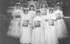 Grupo de niÃ±as de primera comuniÃ³n. Morata de Jiloca.
