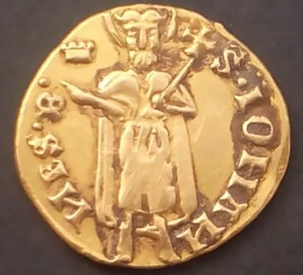 Florín de oro 24 kilates de 4,1 gramos.PNG